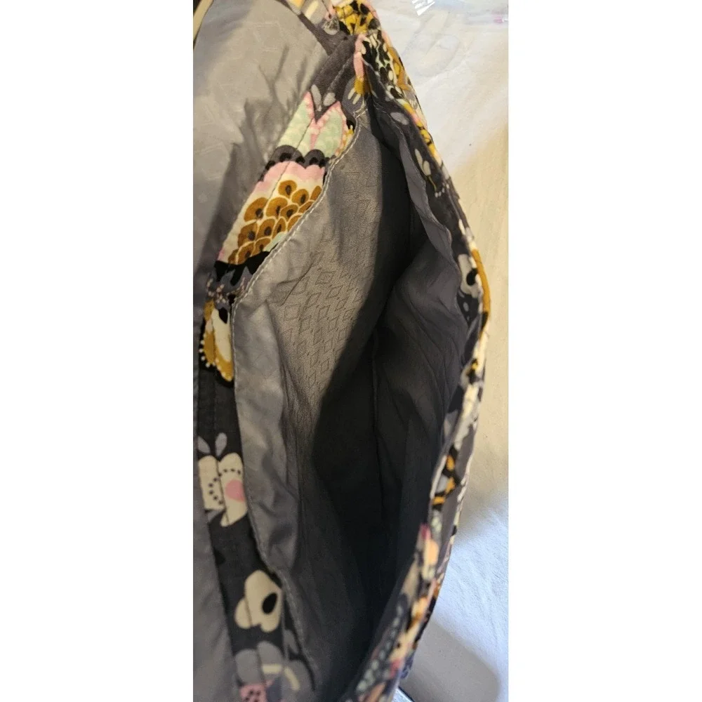 Vera Bradley Floral Quilted Messenger Bag Purse Wallet Laptop Sleeve Bundle Blue